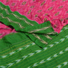 Sanskriti vintage Pink Sarees Pure Silk Sambhalpuri Hand Ikat Woven Sari Fabric