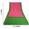 Sanskriti vintage Pink Sarees Pure Silk Sambhalpuri Hand Ikat Woven Sari Fabric