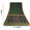 Sanskriti Vintage Odisha Pure Cotton Sarees Green Woven Hand Ikat Sari Fabric