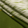 Sanskriti Vintage Green Pochampally Sarees Pure Silk Woven Ikat Sari Soft Fabric