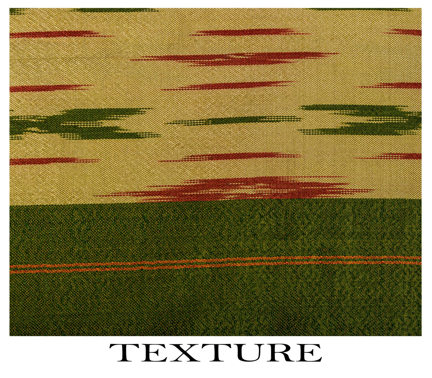 Sanskriti Vintage Golden-Green Pure Silk Saree Ikat Hand Woven Pochampally Sari