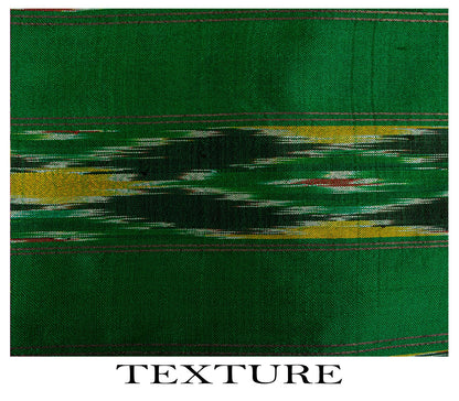 Sanskriti Vintage Pink 100%Pure Silk Saree Ikat Hand Woven Pochampally 6+Yd Sari