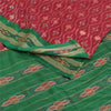 Sanskriti Vintage Red Ikat Woven Sambhalpuri Sarees Pure Silk 5+YD Ethnic Sari