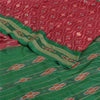 Sanskriti Vintage Red Ikat Woven Sambhalpuri Sarees Pure Silk 5+YD Ethnic Sari