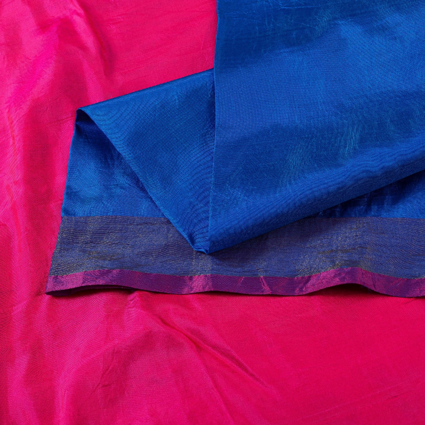Sanskriti Vintage Blue Woven Ikat Patola Saree Blend Silk Sari Craft Soft Sustainable Fabric