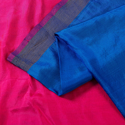 Sanskriti Vintage Blue Woven Ikat Patola Saree Blend Silk Sari Craft Soft Sustainable Fabric