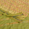 Sanskriti Vintage Cream Pochampally Sarees Pure Silk Ikat Woven Work Ikat Sari