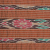 Sanskriti Vintage Saree Brown Odisha Hand Woven Ikat Blend Silk Sari 5yd Sustainable Fabric