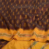 Sanskriti Vintage Saree Unique Pochampally Hand Woven Ikat Pure Silk Sari Sustainable Fabric