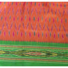Sanskriti Vintage Saree Pochampally Hand Woven Ikat Pure Silk Sari 5yd Sustainable Fabric