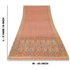 Sanskriti Vintage Saree Brown Sambhalpuri HandWoven Ikat Cotton Silk Sari Sustainable Fabric