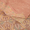Sanskriti Vintage Saree Brown Sambhalpuri HandWoven Ikat Cotton Silk Sari Sustainable Fabric