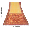 Sanskriti Vintage Saree Rare Odisha Hand Woven Ikat Cotton Silk Sari 5yd Sustainable Fabric