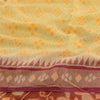 Sanskriti Vintage Saree Rare Odisha Hand Woven Ikat Cotton Silk Sari 5yd Sustainable Fabric