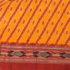 Sanskriti Vintage Sarees Pochampally Hand Woven Ikat 100% Pure Silk Sari Fabric