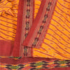 Sanskriti Vintage Sarees Pochampally Hand Woven Ikat 100% Pure Silk Sari Fabric