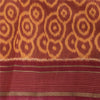 Sanskriti Vintage Saree Brown Sambhalpuri HandWoven Ikat Pure Cotton Sari Sustainable Fabric