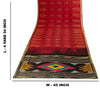 Sanskriti Vintage Red Pure Cotton Saree Ikat Hand Woven Pochampally 4.5+Yd Sari