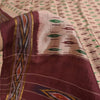 Sanskriti Vintage Sarees Ikat Handwoven Pochampally Pure Silk Sari 5+yd Sustainable Fabric