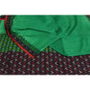 Sanskriti Vintage Sarees GreenIkat Handwoven Pochampally Pure Cotton Sari Sustainable Fabric