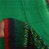 Sanskriti Vintage Sarees GreenIkat Handwoven Pochampally Pure Cotton Sari Sustainable Fabric