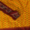 Sanskriti Vintage Sarees Ikat Handwoven Pochampally Pure Silk Sari 5+yd Fabric
