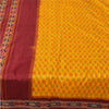 Sanskriti Vintage Sarees Ikat Handwoven Pochampally Pure Silk Sari 5+yd Fabric
