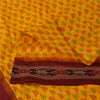 Sanskriti Vintage Sarees Ikat Handwoven Pochampally Pure Silk Sari 5+yd Fabric