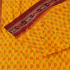 Sanskriti Vintage Sarees Ikat Handwoven Pochampally Pure Silk Sari 5+yd Fabric
