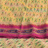 Sanskriti Vintage Sarees Pochampally Ikat Handwoven Pure Silk Sari 5+yd Sustainable Fabric