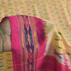 Sanskriti Vintage Sarees Pochampally Ikat Handwoven Pure Silk Sari 5+yd Sustainable Fabric