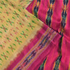 Sanskriti Vintage Sarees Pochampally Ikat Handwoven Pure Silk Sari 5+yd Sustainable Fabric