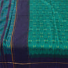 Sanskriti Vintage Sarees Ikat Handwoven Pochampally Pure Silk Sari 5+yd Sustainable Fabric