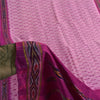 Sanskriti Vintage Sarees Pink Ikat Handwoven Pochampally Pure Silk Sari Fabric