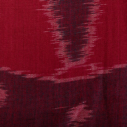 Sanskriti Vintage Red-Pink 100%Pure Cotton Saree Ikat Handwoven Sambhalpuri Sari