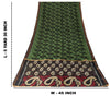 Sanskriti Vintage Green Blend Cotton Sarees Ikat Hand Woven Sambhalpuri 5.5Yd