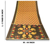 Sanskriti Vintage Yellow Cotton Silk Sarees Ikat Hand Woven Sambhalpuri 5.5 Yard