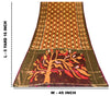 Sanskriti Vintage Brown Cotton Silk Sarees Ikat Hand Woven Sambhalpuri 5+Yd Sari