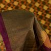 Sanskriti Vintage Brown Cotton Silk Sarees Ikat Hand Woven Sambhalpuri 5+Yd Sari