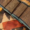 Sanskriti Vintage Yellow Cotton Silk Sarees Ikat Hand Woven Sambhalpuri 5.5 Yd