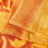 Sanskriti Vintage Yellow Blend Silk Sarees Ikat Handwoven Sambhalpuri 5.5Yd Sari