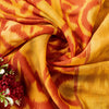 Sanskriti Vintage Yellow Blend Silk Sarees Ikat Handwoven Sambhalpuri 5.5Yd Sari