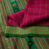 Sanskriti Vintage Pink Pure Silk Saree Peacock Floral Thread Hand-Woven 5.5 YD