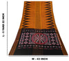 Sanskriti Vintage Mustard Pure Cotton Saree Sambhalpuri Ikat Handwoven 5.5Y Sari