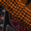 Sanskriti Vintage Mustard Pure Cotton Saree Sambhalpuri Ikat Handwoven 5.5Y Sari