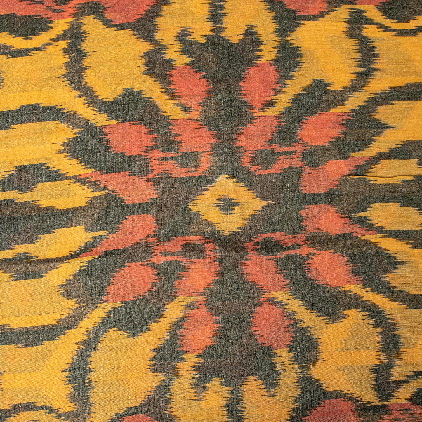 Sanskriti Vintage Black Cotton Silk Saree Ikat Hand Woven Sambhalpuri 5.5Yd Sari