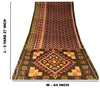Sanskriti Vintage Brown Soft Cotton Silk Saree Ikat Hand Woven Sambhalpuri 5.5Yd