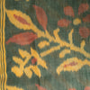 Sanskriti Vintage Soft Green Cotton Silk Saree Patola Ikat Hand Woven 5.5Yd Sari