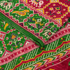 Sanskriti Vintage Red Pure Silk Saree Double Ikat Hand Woven Patan Patoal 6+Yd