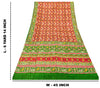 Sanskriti Vintage Red Pure Silk Saree Double Ikat Hand Woven Patan Patoal 6+Yd